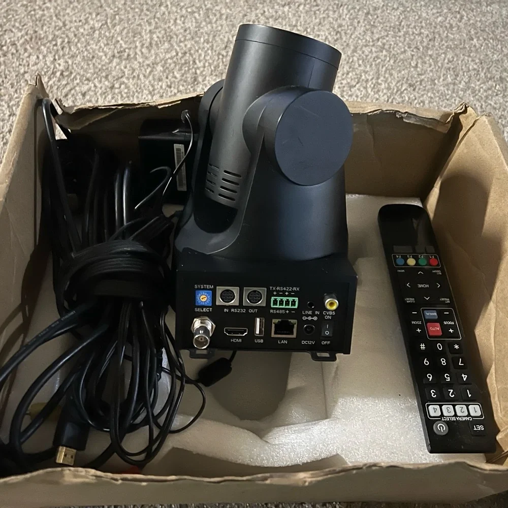 FOMAKO FMK30SDI Professional PTZ Camera – SDI HDMI USB LAN | Remote & Cables